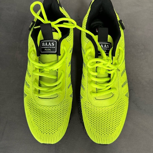 Baasploa Men\'s Neon Green Running Shoes, Size 9 NWOB main image 4